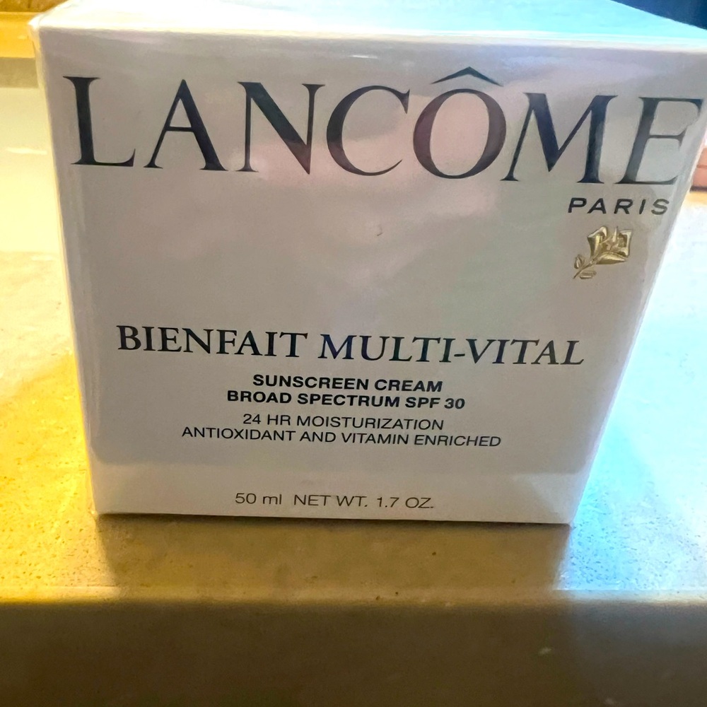 Lancome (brand new, in wrapping and box) Bienfait Multi-vital SPF 30 day cream.